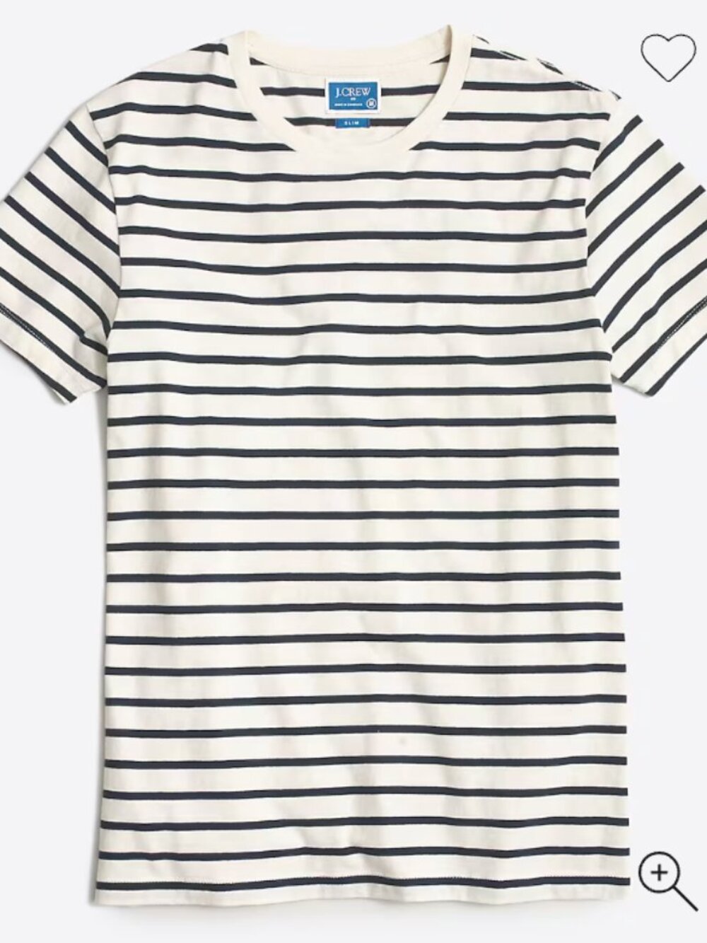 J. Crew Factory Deck striped tee • size large • NWT • C2491